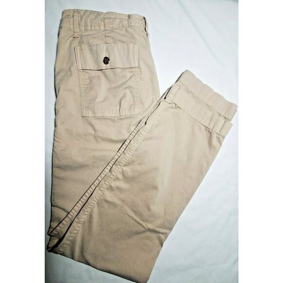 Tory Burch Khakis 27 Straight Leg Fatigue Chino Pants Trouser 27x31 Womens Size - Picture 2 of 9